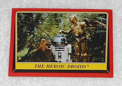 The Heroic Droids - Card # 129 - Star Wars - Return Of The Jedi - Topps - 1983
