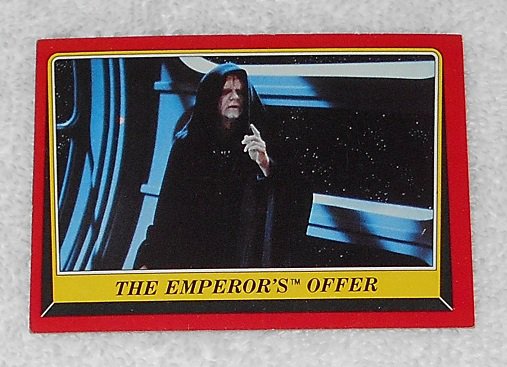 The Emperor's Offer - Card # 118 - Star Wars - Return Of The Jedi - Topps - 1983