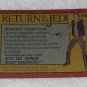Revising Their Plan - Card # 105 - Star Wars - Return Of The Jedi - Topps - 1983