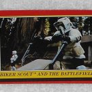 Biker Scout And The Battlefield - Card # 97 - Star Wars - Return Of The Jedi - Topps - 1983 Biker Scout And The Battlefield - Card # 97 - Star Wars - Return Of The Jedi - Topps - 1983