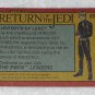 Levitated By Luke - Card # 83 - Star Wars - Return Of The Jedi - Topps - 1983