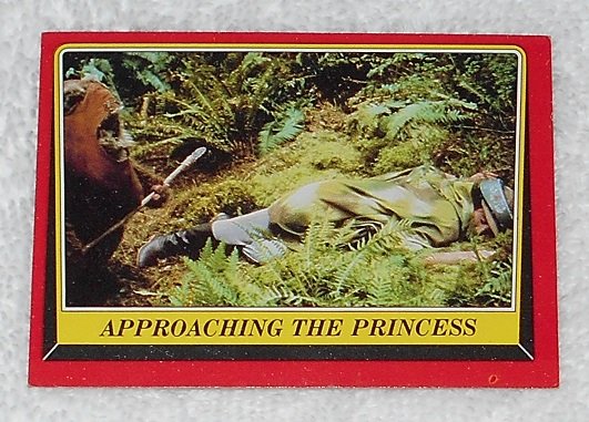 Approaching The Princess - Card # 71 - Star Wars - Return Of The Jedi - Topps - 1983