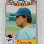 Ted Simmons - Card # 9 - Topps - Baseball - 1983 All Star Game Commemorative Set