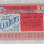 Tom Herr - Card # 62 - Topps - Baseball - Major League Leaders - 1986