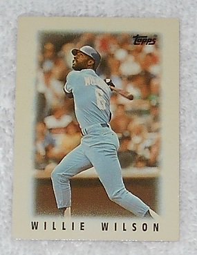 Willie Wilson - Card # 22 - Topps - Baseball - Major League Leaders - 1986