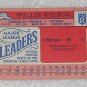 Willie Wilson - Card # 22 - Topps - Baseball - Major League Leaders - 1986