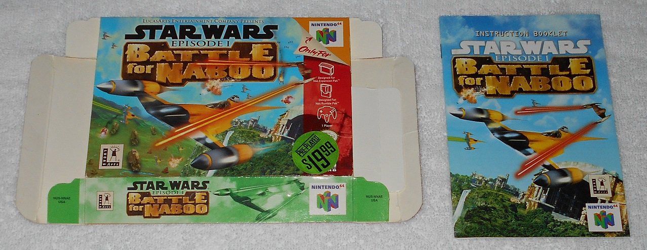 Star Wars : Battle For Naboo - Nintendo - N64 - Box & Instructions Only - 2000