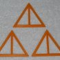 Playmobil - Yellow Triangular Windows (x3) - From 3230 Family Vacation Home - Part 30232210 - 2002