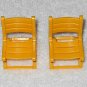 Playmobil - Yellow Folding Chairs (x2) - From 3213 Family Van - Part 30657720 - 2001