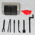 Playmobil - Barbecue Grill With Fire & Six Tools - From 3230 Family Vacation Home 2002