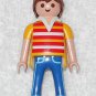 Playmobil - Vacation Man Figure - Yellow / Blue - From 3230 Family Home - Part 30009940 - 2002