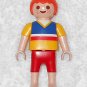 Playmobil - Vacation Boy Figure - Yellow / Red - From 3230 Family Vacation Home - 30101440 - 2002