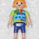 Playmobil - Vacation Girl Figure - Green / Blue - From 3230 Family Vacation Home - 30110970 - 2002 Playmobil - Vacation Girl Figure - Green / Blue - From 3230 Family Vacation Home - 30110970 - 2002