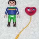 Playmobil - Tourist Boy Figure w/ Red Balloon - From 3135 Seal Pool - 2003 Playmobil - Tourist Boy Figure w/ Red Balloon - From 3135 Seal Pool - 2003