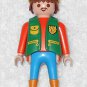 Playmobil - Seal Keeper Male Figure w/ Yellow Hat - From 3135 Seal Pool - 2003