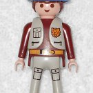 Playmobil - Kangaroo Keeper Male Figure w/ Blue Hat - From 3242 Animal Transporter - 2003 Playmobil - Kangaroo Keeper Male Figure w/ Blue Hat - From 3242 Animal Transporter - 2003