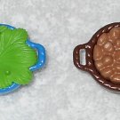 Playmobil - Blue Basket With Hay & Brown Basket With Grain - From 3255 Noah's Ark 2003 Playmobil - Blue Basket With Hay & Brown Basket With Grain - From 3255 Noah's Ark 2003