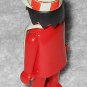 Playmobil - Vintage Construction Worker Man Figure Klicky w/ Hat & Vest - Red w/ Black Hair