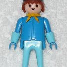 Playmobil - Vintage Cavalry Soldier Man Figure Klicky w/ Cap, Necktie & Cuffs - Blue Torso - 1974 Playmobil - Vintage Cavalry Soldier Man Figure Klicky w/ Cap, Necktie & Cuffs - Blue Torso - 1974