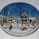 Trumpf - Metal Storage Tin w/ Winter Scene - Artwork By Josef Hawle - Made In Germany - 2001