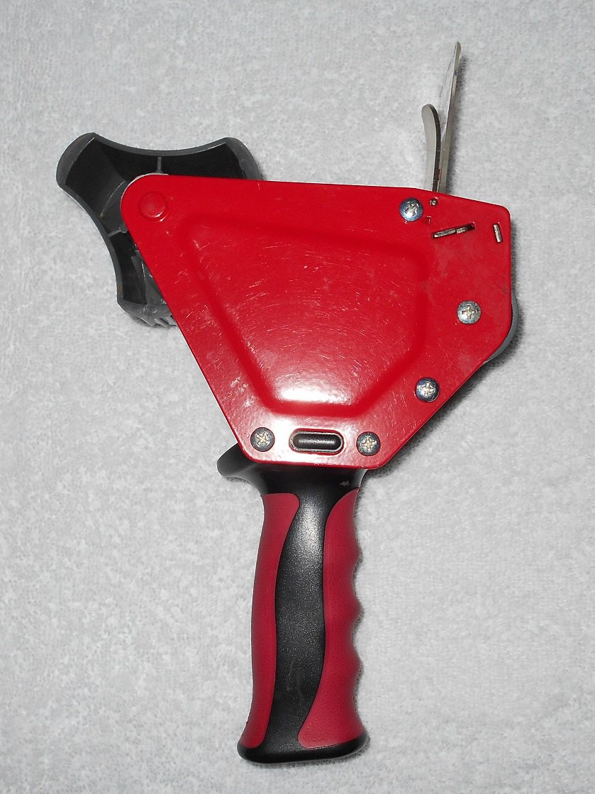 3M Scotch Heavy Duty Shipping Tape Dispenser Red Metal Frame w