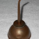 Thumb Pump Oil Can - Curved Spout - Copper - Vintage