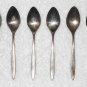 Community - (x6) Silver Plated Teaspoons - Plain Pointed Handles - Vintage