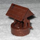 Plasticville - Vintage Brown Plastic Wishing Well With Original Bucket Plasticville - Vintage Brown Plastic Wishing Well With Original Bucket