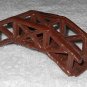 Plasticville - Vintage Brown Plastic Garden Pond Bridge - 4 1/2 Inches - USA