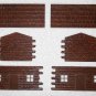 Plasticville - Vintage Brown Plastic Log Cabin