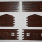 Plasticville - Vintage Brown Plastic Log Cabin