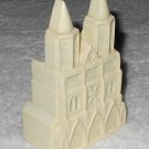 Christmas Light Cover - Church / Cathedral - Ivory White - Plastic - Vintage