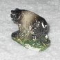 Putz - Vintage Black & Gray Pig Composite Material Figure - Original Paint