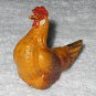 Putz - Vintage Tan & Brown Rooster Composite Material Figure - Missing Metal Feet