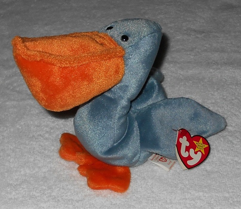 Ty Beanie Baby Scoop Pelican 4107 Tags Attached 1996 Vintage