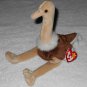 Ty Beanie Baby - Vintage Stretch The Ostrich 4182 - Tags Attached - 1997