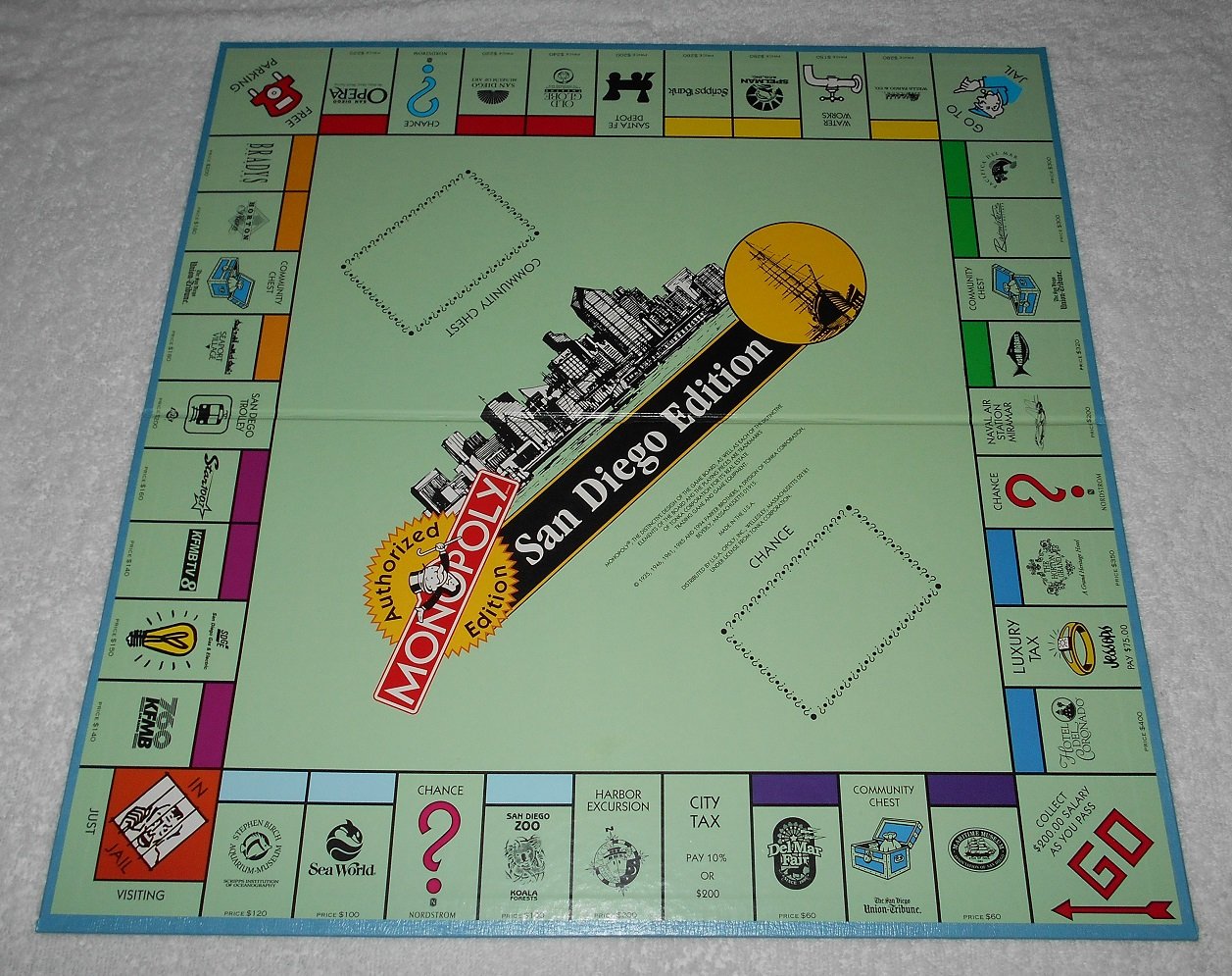 Monopoly - Vintage 1994 San Diego Edition Board Game - USAOpoly - 100% ...