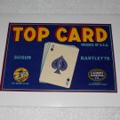 Top Card - Vintage Suisun Bartletts Pears Crate Label - Ace Of Spades - Lambert Marketing Top Card - Vintage Suisun Bartletts Pears Crate Label - Ace Of Spades - Lambert Marketing
