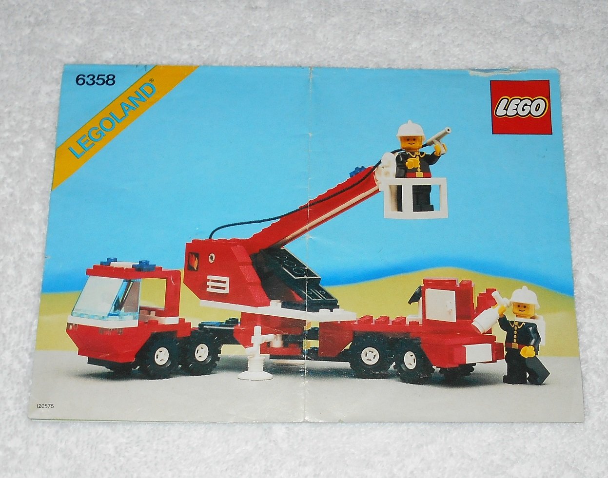 LEGO 6358 - Snorkel Squad - Town - 1987 - Instructions Only - Damaged