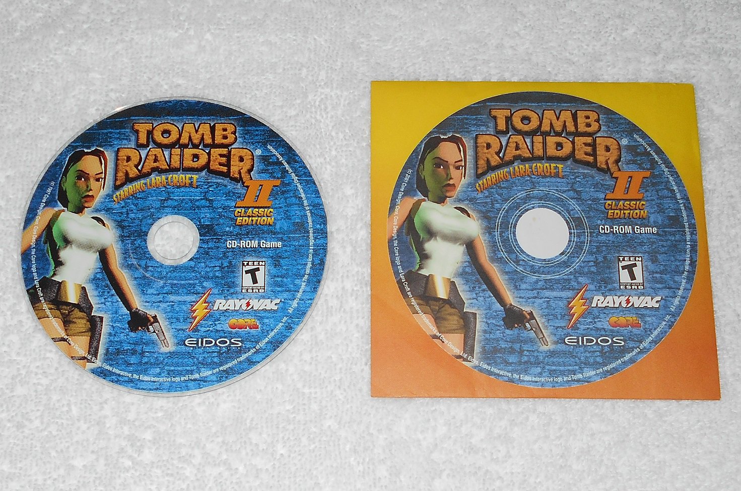 Tomb Raider II Classic Edition PC Game - CD-ROM & Sleeve Only - Rayovac 2001 - English