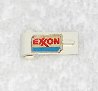 LEGO - EXXON Sticker - On White Left Door - From 6696 Exxon Fuel Tanker - 3822pb017 - Vintage
