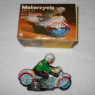 QSH - Wind-Up Metal Motorcycle With Rider - MS-702 - Includes Original Box