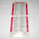 Concorde International - Calorie Counter Slide Card - Latest And Most Complete - USA - 1983 Concorde International - Calorie Counter Slide Card - Latest And Most Complete - USA - 1983