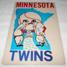 Minnesota Twins - Cardboard Sign - Fleer - Major League Baseball - 1970's Vintage