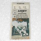 Army vs Harvard College Football - October 2, 1982 - Ticket Stub - West Point NY