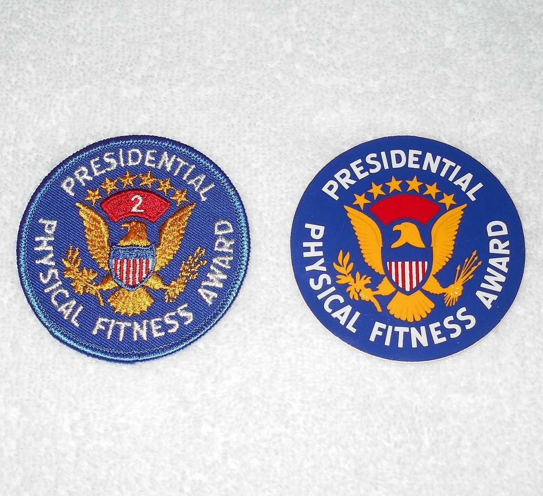 Presidential Physical Fitness Award Level 2 Blue Patch & Sticker 3
