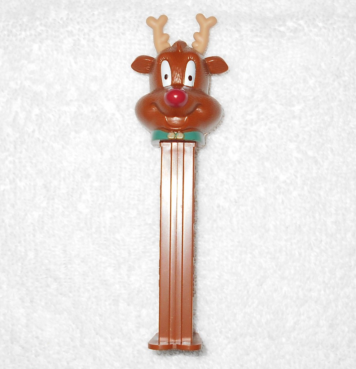 Pez - Rudolph The Red Nosed Reindeer Pez Dispenser - Brown With Feet - Hungary - 2012