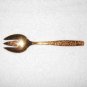 International Silver - Gold Electroplated Serving Fork - Americana Golden Heritage - Golden Scroll