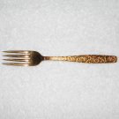 International Silver - Gold Electroplated Fork - Americana Golden Heritage - Golden Scroll