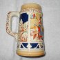 Vintage Ceramic Beer Stein Mug With Tavern & Mountain Scenes - Occupied Japan